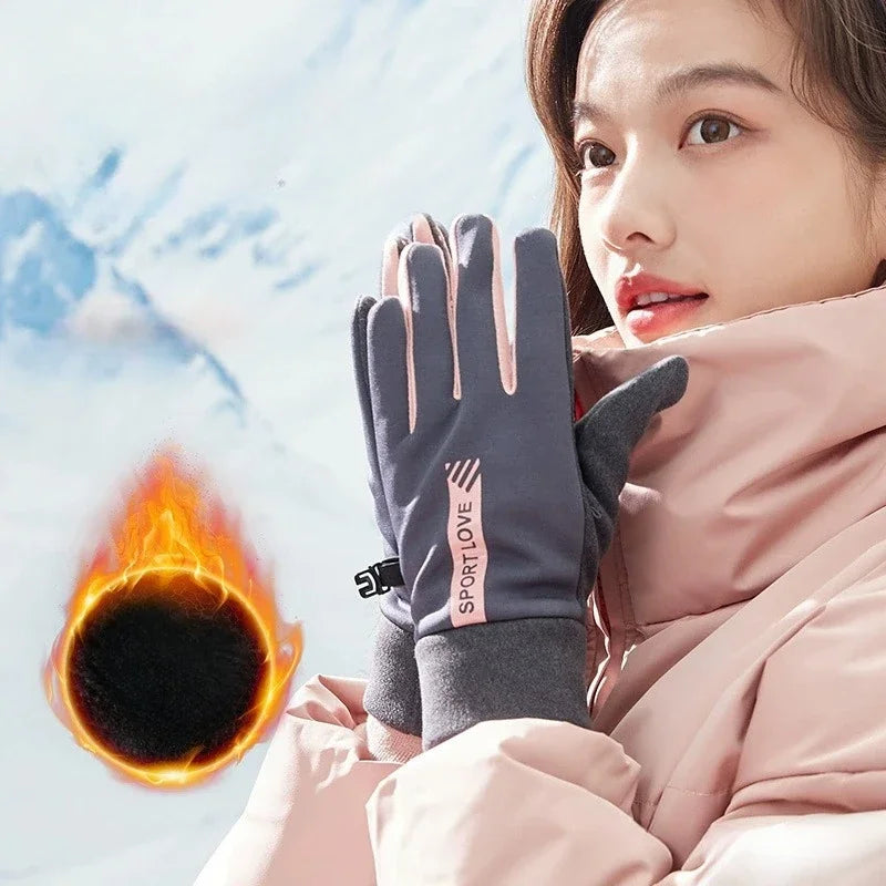Winter Waterproof Men's Gloves Touchscreen Windproof Sports Fishing Driving Motorcycle Ski Non-slip Warm Cycling Women Gloves