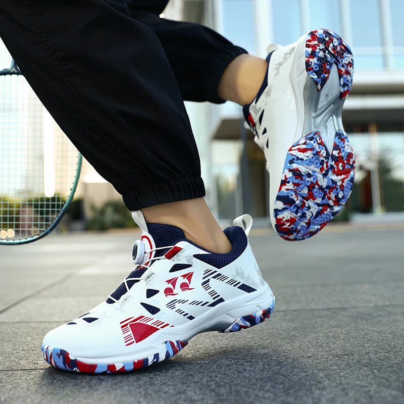 Kid's Badminton Shoes Boys Girls Volleyball Badminton Sneakers Training Sport Shoes for Student Men Women Mesh Tennis Shoes