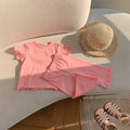 Children's Odell Suit Girls' Candy Color Short-sleeved Air-conditioned Clothes Baby Pants Pajamas Home Clothes