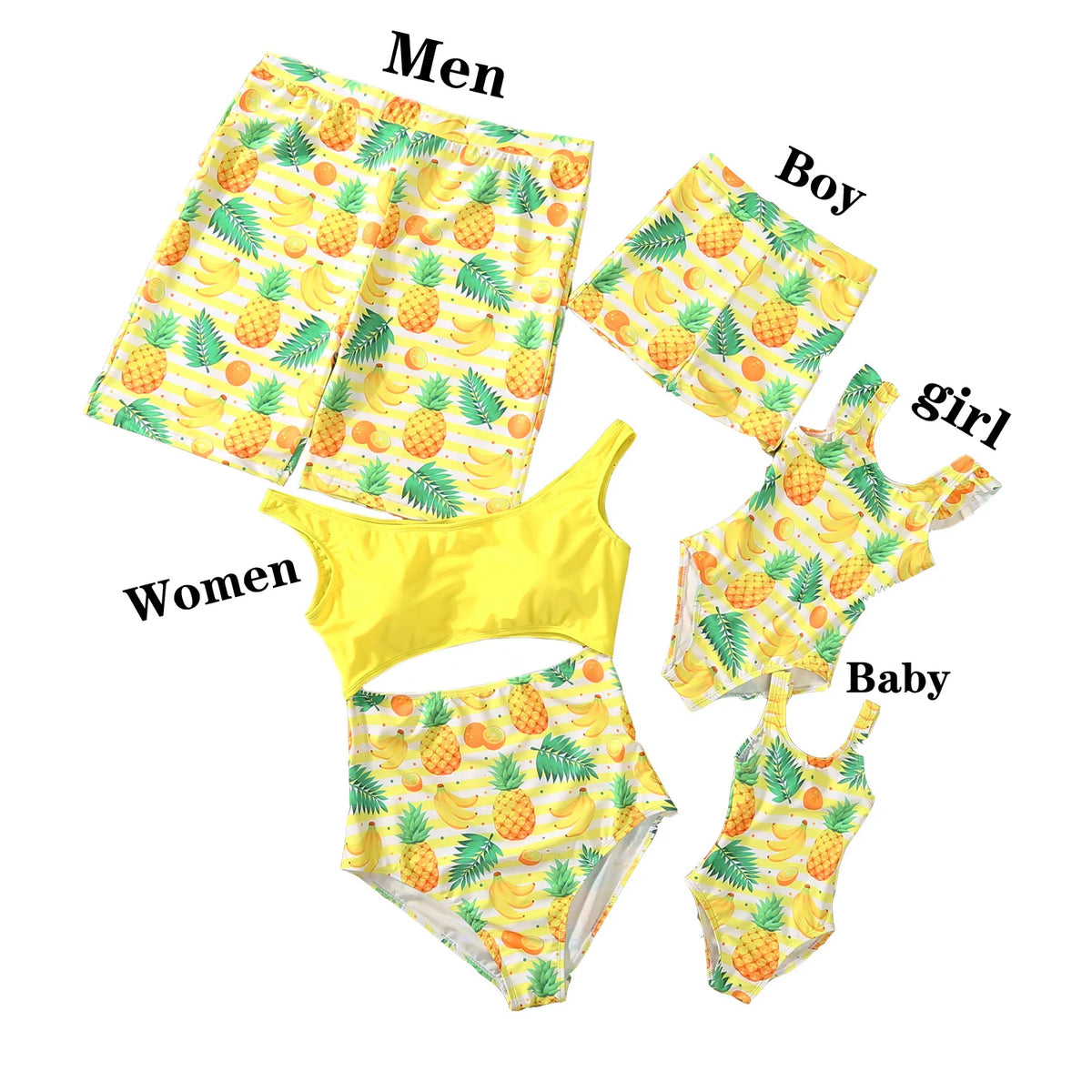 2026 New Family Matching Swimsuits One-Piece Mother Daughter Swimwear Father Son Swim Shorts Beach Mommy and Men Clothes Outfits