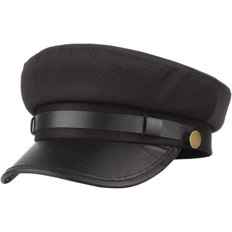 Chauffeur Hat for Men Women, Classic Vintage Captain Hat Newsboy Cap Costume Hats