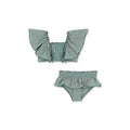 Kids Swimwear for Girls Bikinis Bebe Swimming Baby Girl Swimwears Cherry Grid Two Pieces Sunscreen Swimsuit   Children Swimsuits
