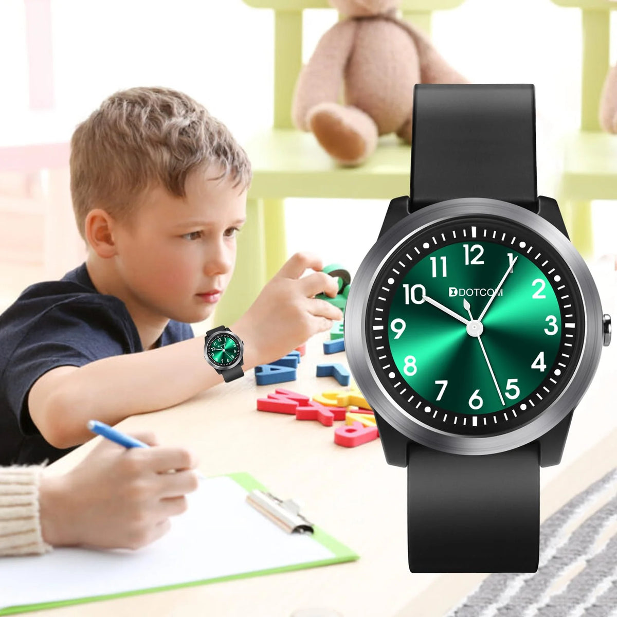 PROKING Kids Watch for Girls Boys Children Teens Analog for Kid 8-18 Years Old Learning Time and Easy to Read 50M Waterproof Wit