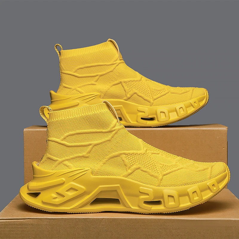 Outdoor Sports Shoes - High-Top Sports Shoes Are Novel and Fashionable, Non-Slip and Durable, Suitable for All Seasons,