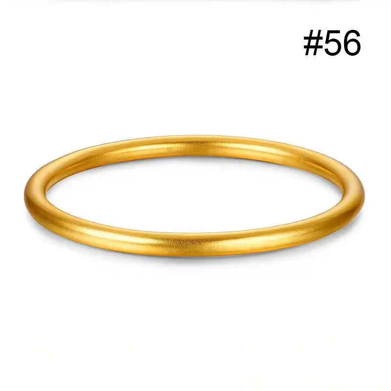 Fashionable Bracelet For Women Round Minimalist Elegant Gold Color Bangle Luxury Accessories Popular Jewelry