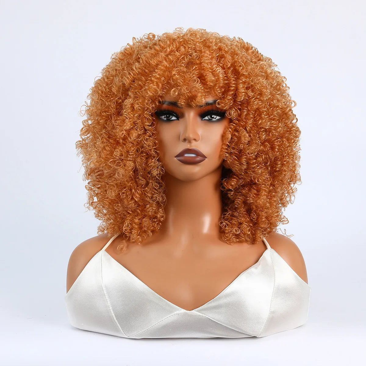Women's Wigs African Fashion Bold Curls Synthetic Fiber Wigs