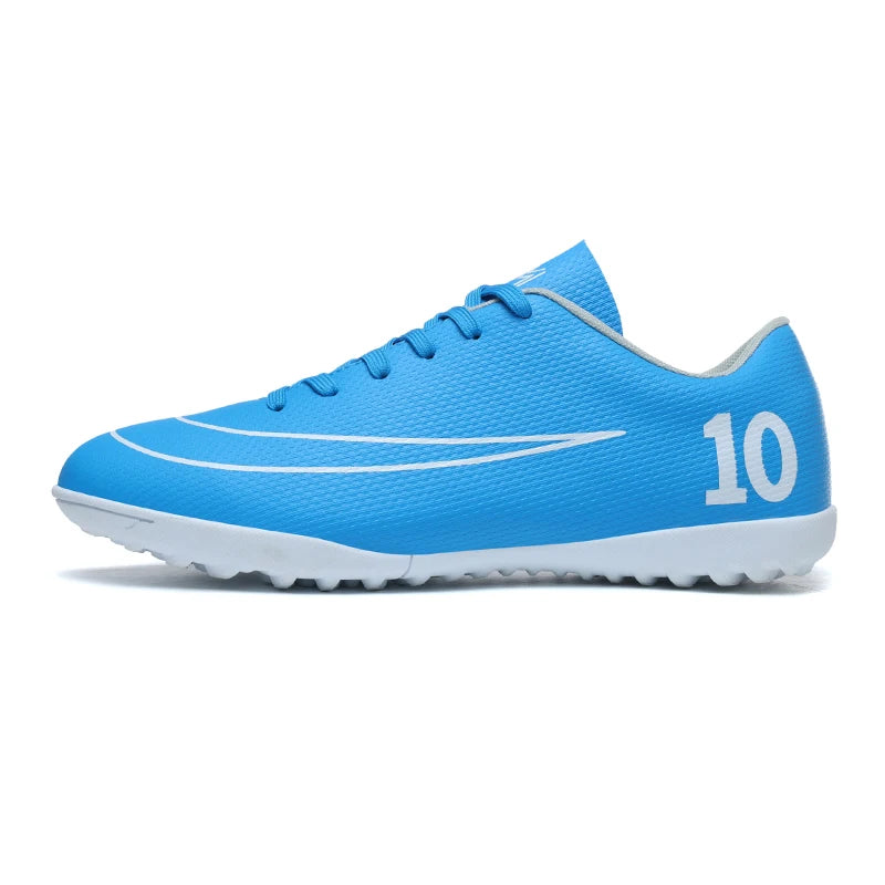 Men Soccer Shoes Professional Field Football Boots FG/TF Grass Training Futsal Soccer Sneakers Anti-Slip Ankle Cleats Shoes31-46