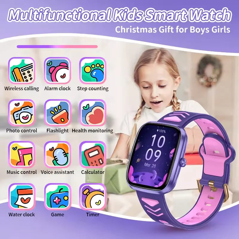 New Kids Smart Watch Child HD Touch Screen Games Smartwatch Music Watch Boy Girl Gift Children Smartwatch For IOS Android