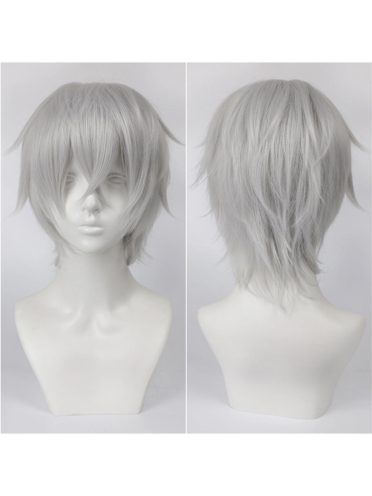 Short Wavy Bob Synthetic Wig with Air Bangs Heat Resistance Shoulder Length Curled 14inch Wigs for Daily Use Cosplay for Women