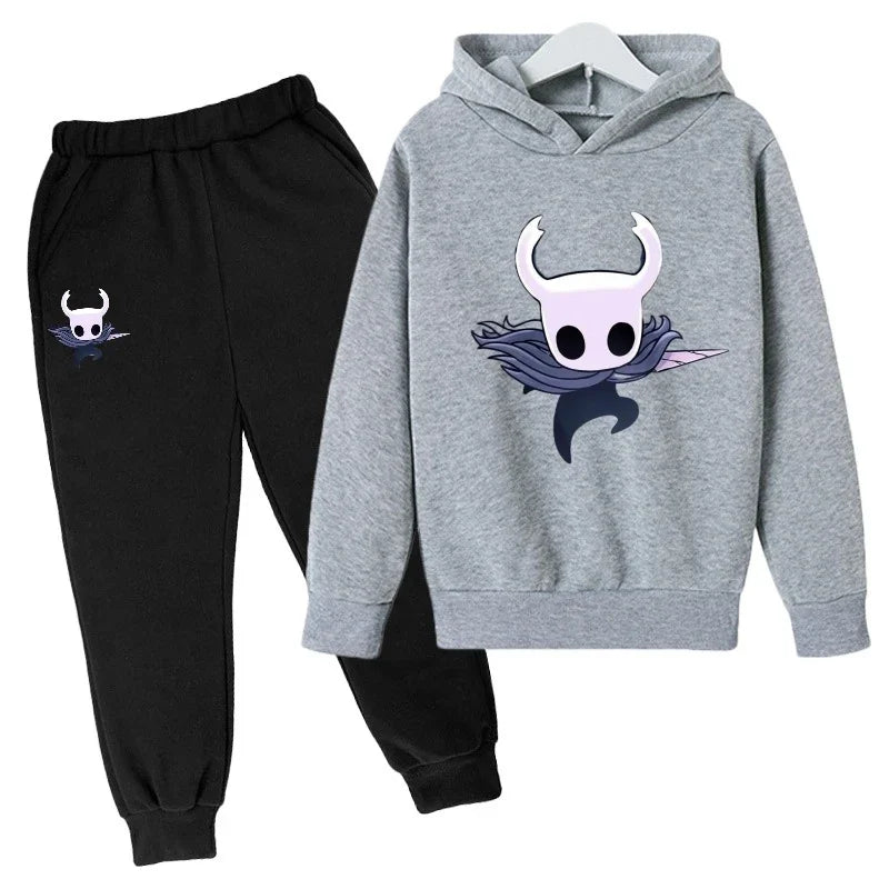 children Fashion New Popular Hot game Hollow Knight kids Hoodies  Personality Anime Hoodie Harajuku Sweatshirts boy hoodie sets