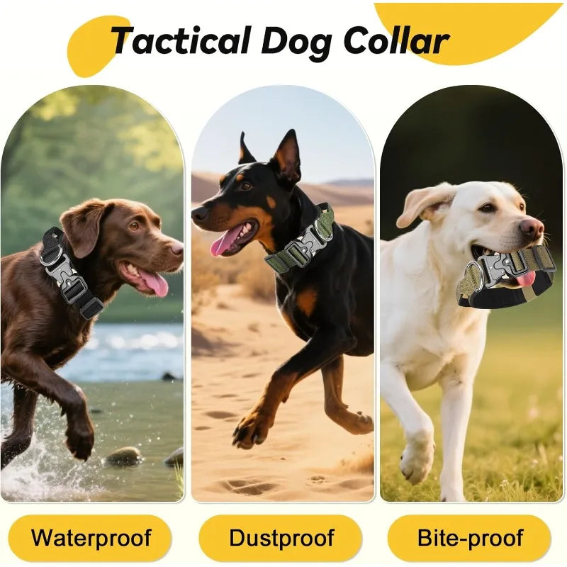 Pet Collar, Adjustable Heavy Duty Wide Thick Dog Collars with Quick Release Buckle, Soft Comfortable for Various Body Type Dogs