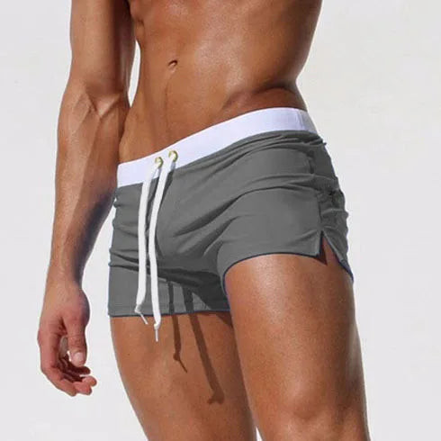 2026 New Men Swimwear Sexy Swimming Trunks Swim Briefs Swimsuit Quick Dry Beach Shorts for Summer Vacation Men's Swimming Shorts