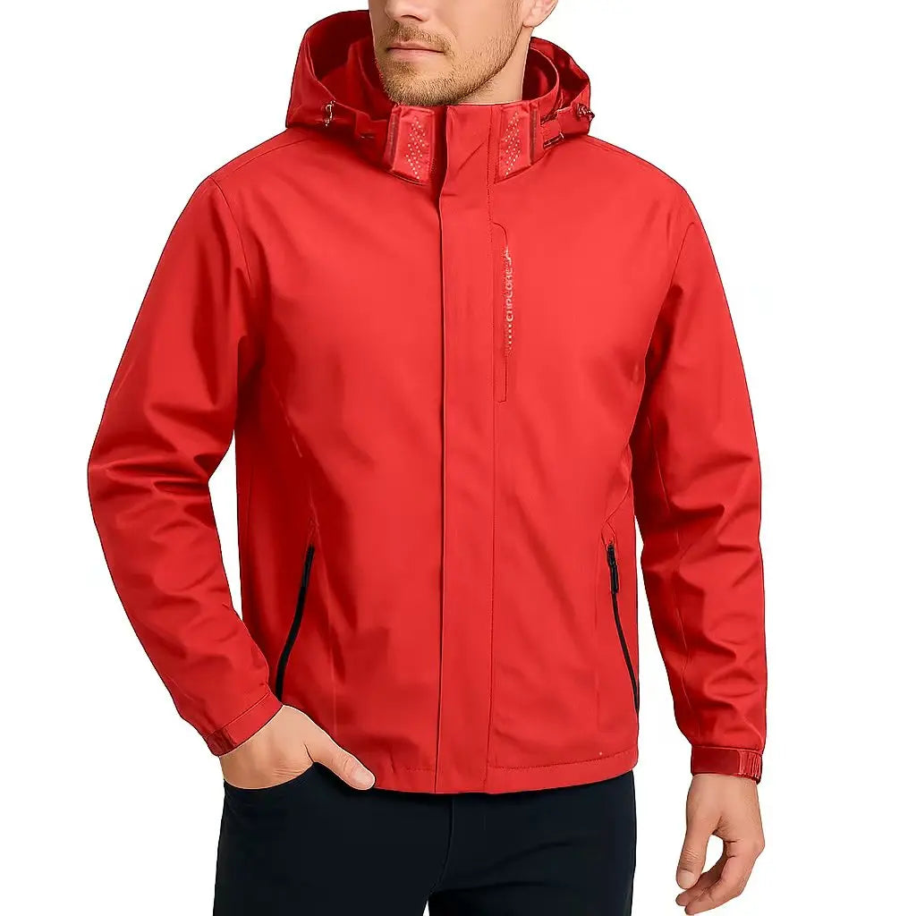 Outdoor Men's Waterproof Raincoat Lightweight Jackets Coat with Hood Hiking Windproof Jacket Climbing Sport Casual Streetwear
