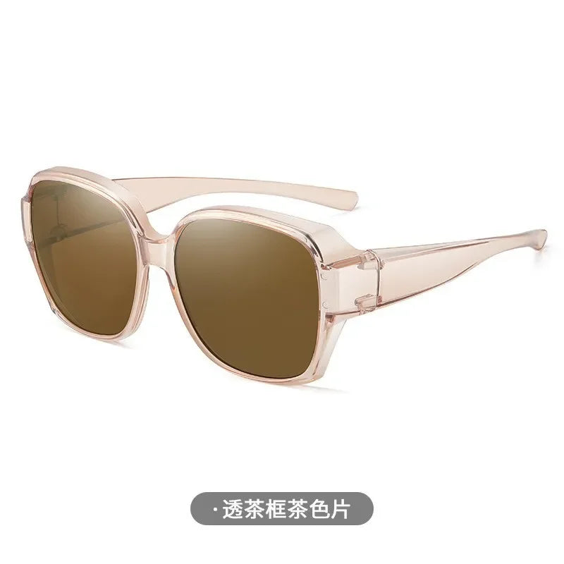 Sunglasses Fit Over Glasses, Polarized 100 percent UV Protection Wrap-around Sunglasses for Women Driving