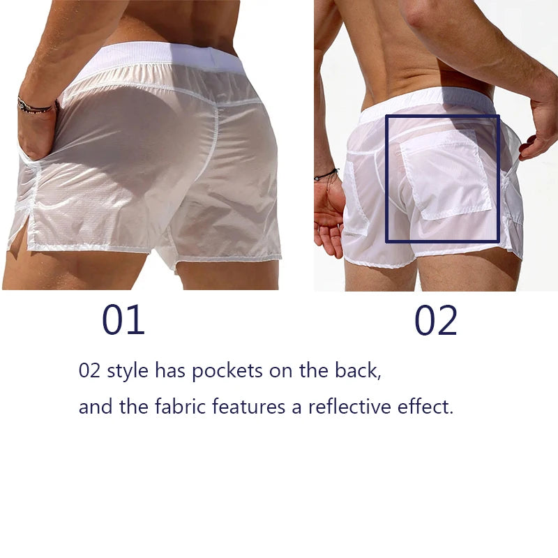 Summer Swimwear Men Shorts Swimsuits Swim Trunks Boxer Sexy Man Briefs Surf Board Sunga Swim Suits Maillot De Bain Beach