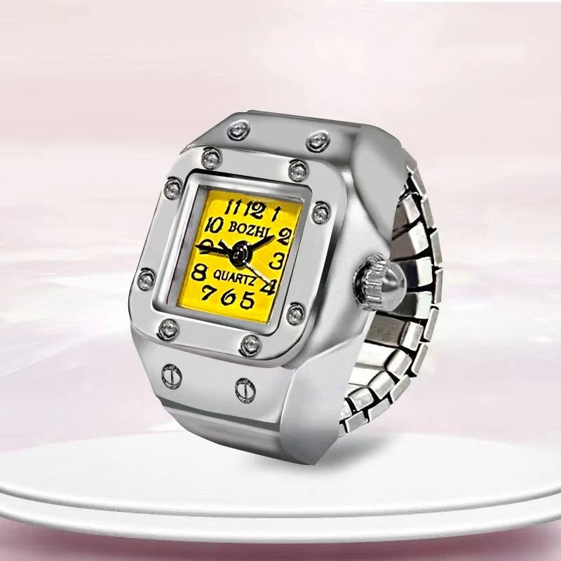 Fashion Rings Finger Watches for Women Men 2025 Fashion Party Quartz Watches Unisex Couple Rings Jewelry Gifts