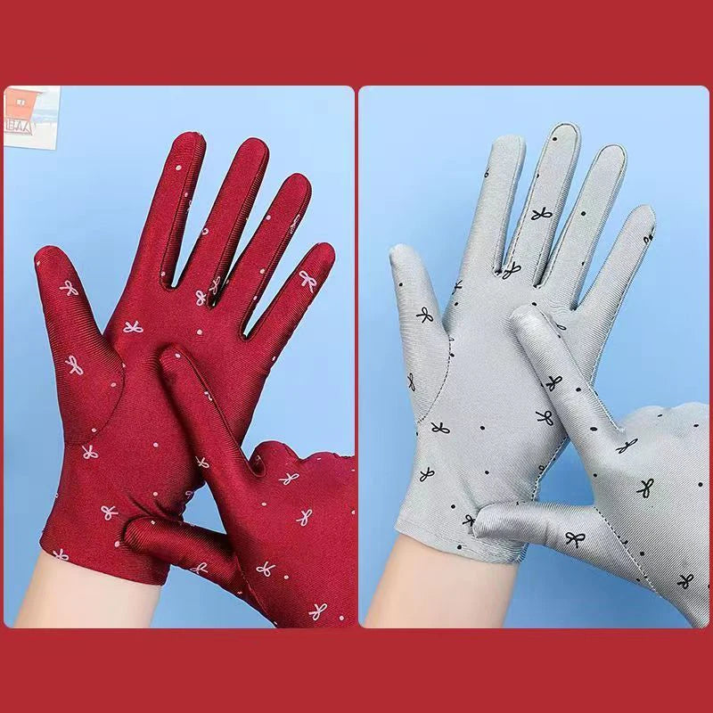 Summer Gloves for Women: Breathable Driving Mitten, Sunscreen Protection, for Girls.