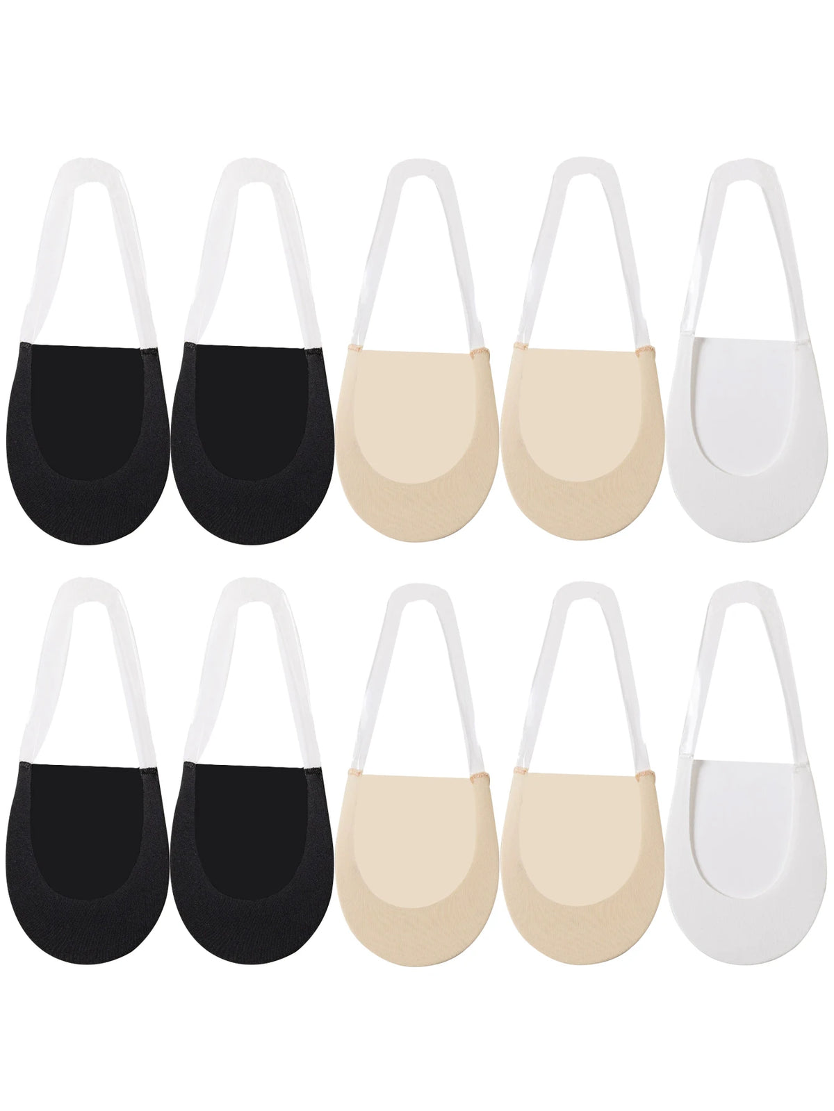 Women's Socks Breathable Invisible Half Feet No Show Low Cut Boat Socks Invisible Ice Skil Suspender Sock Ladies Sokken