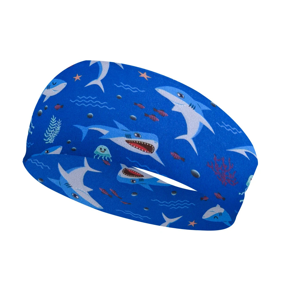 Boys Sports Non Slip Athletic Sweatband Football Headband Elastic Sweat Absorbing Hairband For Kids Basketball Soccer Baseball