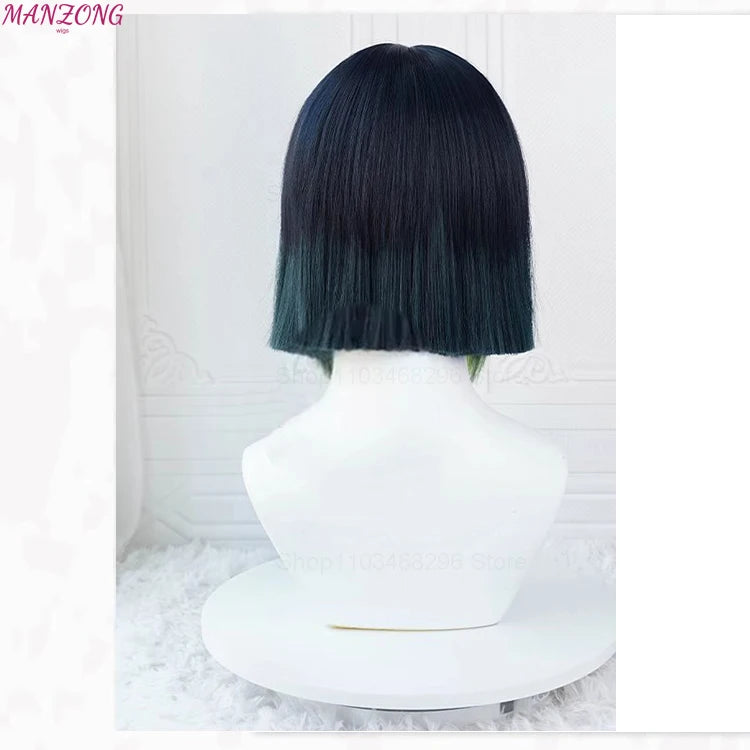 High Quality Game Impact Tighnari Cosplay Wig 30cm Heat Resistant Synthetic Hair Tighnari Women Wigs Halloween Party