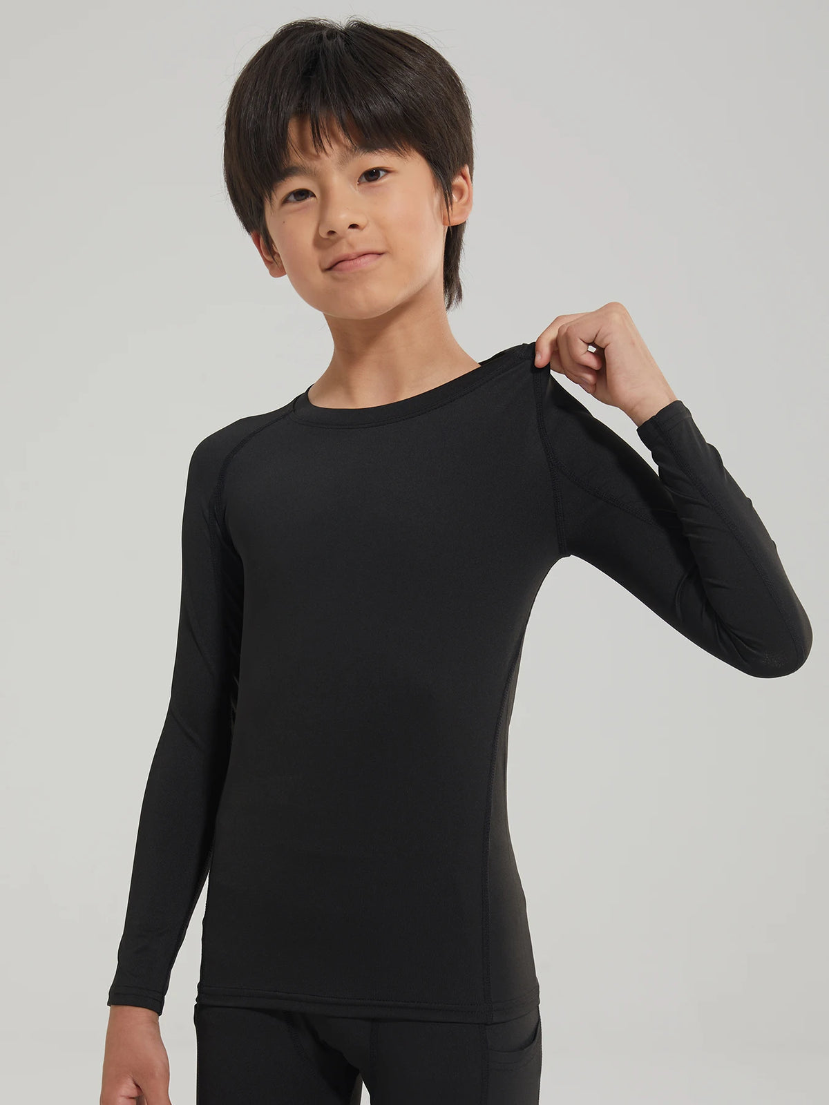Boys Compression Shirts Long Sleeve Football Undershirt for Kid Quick Dry Athletic Baseball Youth T-Shirt Base Layer