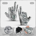 1 Pair Fishing Gloves for Men Summer Fishing Road Sub Sunscreen and Anti Slip Ice Silk Breathable Thin Three Finger Cut Gloves