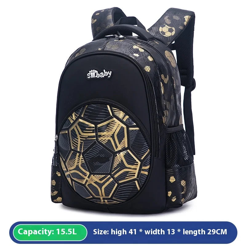 Football School Bags for Boys Shoulder Backpack Bagutte Children Spinal Protection Light Big Capacity Waterproof Backpack Kids