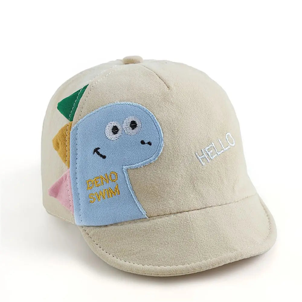 Kids Boys Girls Sun Hat Mesh Cartoon Dinosaur Baby Baseball Cap Outdoor Toddlder Children Adjustable Cap Gift
