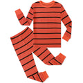 Halloween Pajamas for Kids Toddler Boys Stripe Orange and Black Pyjamas Set Carnival Cosplay Party Gift Winter Cotton Costume