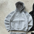 Streetwear Joggers Tracksuit Men Women Y2K Harajuku Letter Graphic Embroidery Oversized Zipper Sweatshirts Gothic Straight Pants