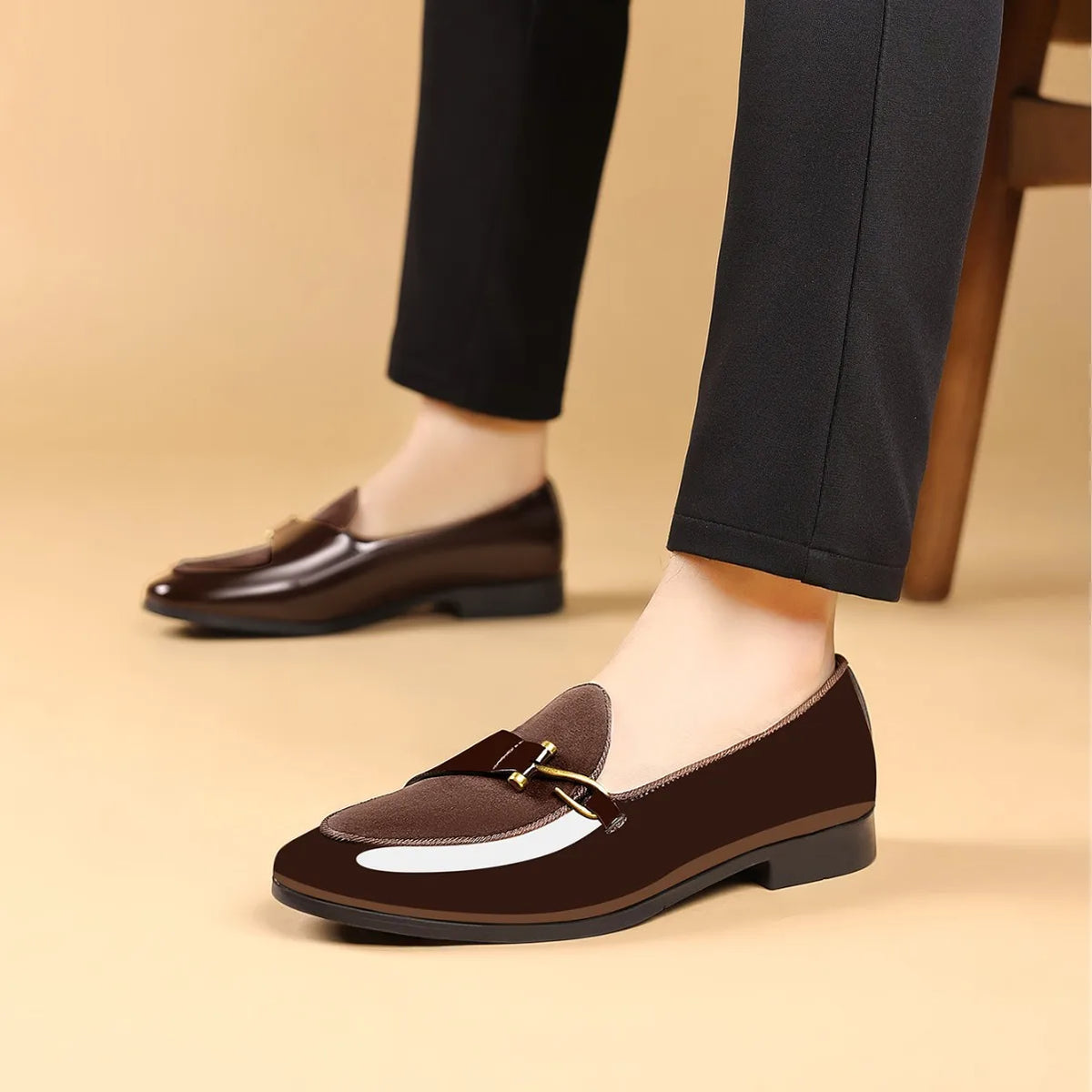 Men's Casual Business Loafers High Quality Luxury Leather Shoes for Men Fashion Elegant Slip on Dress Shoes Outdoor Drive Shoes