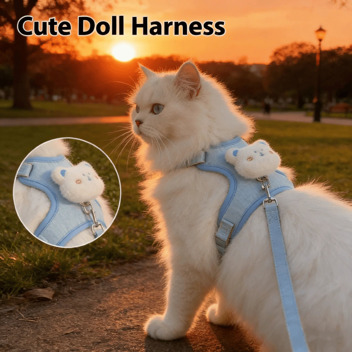 Summer Cute Animal Harness Leash Set Breathable Anti-Lost Dog Chest Straps Cartoon Adjustable Pet Walking Harnesses Lead Pet