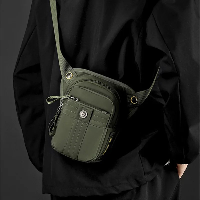 Men Drop Leg Bag Waist Fanny Pack Cross Body Bag Motorcycle Rider Travel Hiking Outdoor Sports Multi-Pocket Thigh Hip Belt Bags