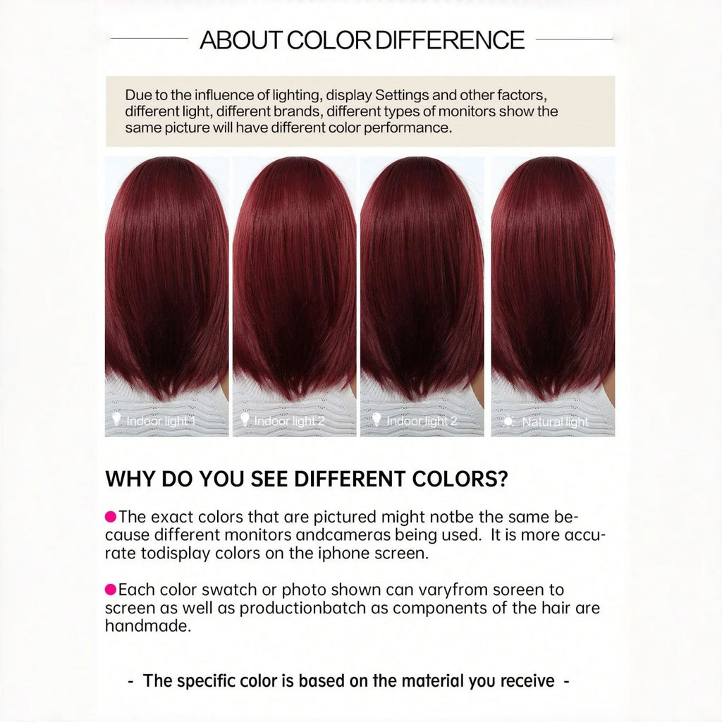 Stylish Wine-Red Layered Wig with Bangs, Suitable for Women. Soft and Easy to Manage, This Wine-Red Synthetic Wig