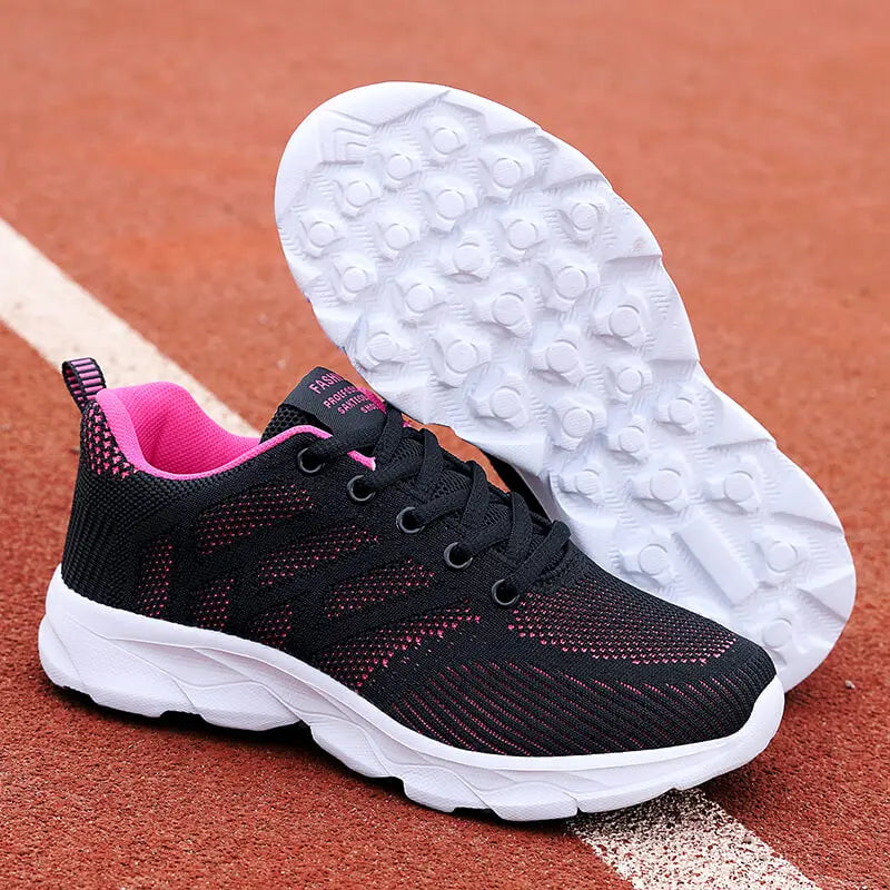 New Sneakers Women Casual Shoes Fashion Breathable Walking Mesh Flat Shoes Women 2024 Tenis Feminino White Ladies Sports Shoes