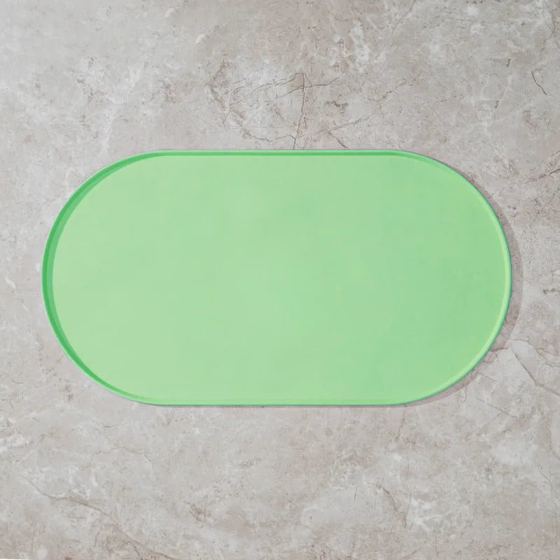 Cat Feeding Mat with Non-Slip Waterproof Design Pet Food Mat Compatible with Cat/Dog Bowls Multipet Households Dog Owners