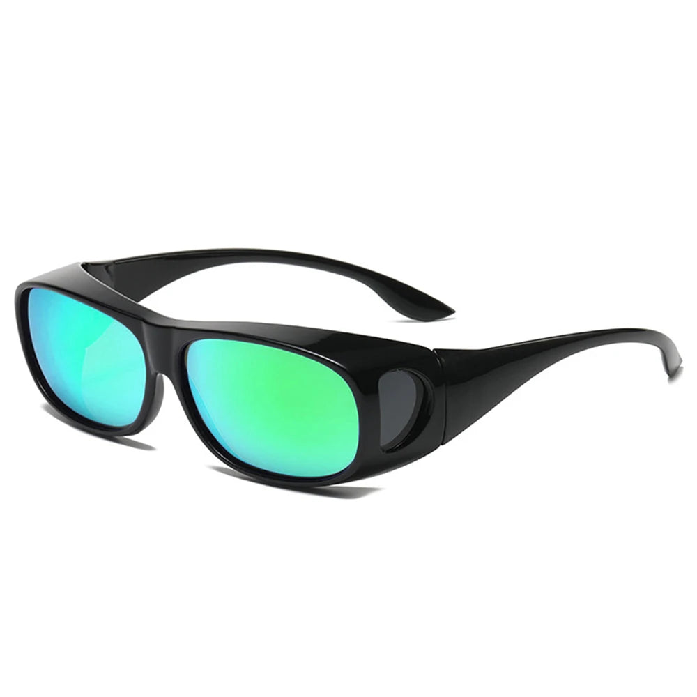 Sunglasses Fit Over Glasses for Men Women, Wrap-Around Glasses UV400 Protection for Driving and Outdoor