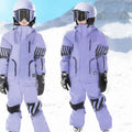 Girls Boys Snowboarding Wear,Children's Snowsuits,2-Piece Skiing Jacket Pants,Winter Waterproof Windproof Fleece Kids Ski Coat