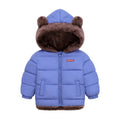 Winter Kids Thick Jacket Boys Girls Cotton-Padded Cashmere Hooded Coat Chilren Fleece Warm Outerwear Clothing for 2 3 4 5 6Years