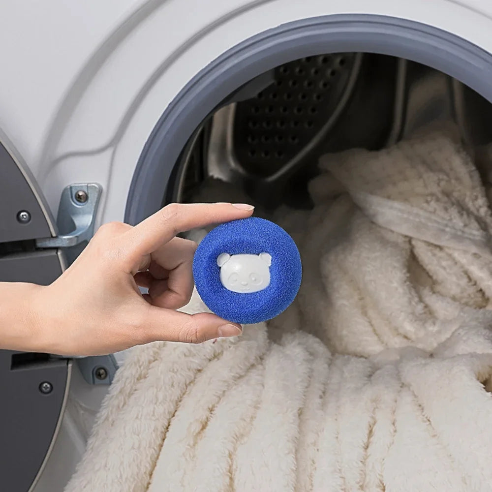 Pet Hair Cleaning Useful Things for Kitchen Gadgets Removal Laundry Ball Scouring Pad Reusable Lint Plush Sponge Personal Care