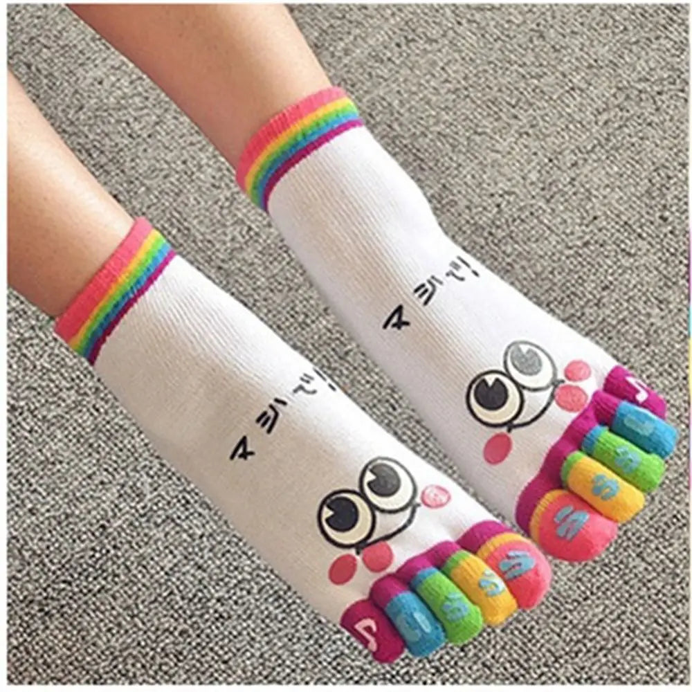 Anti-slip Five Finger Socks Kids Cotton Mesh Breathable Children Accessories Sport Split Toe Hosiery