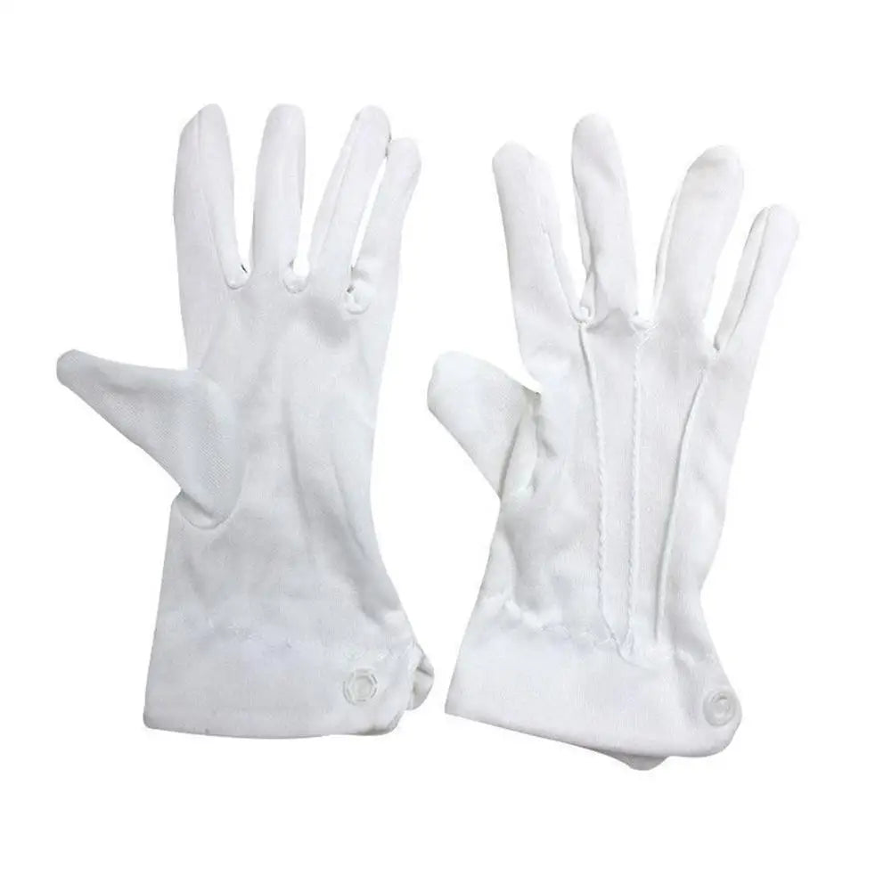 2026 White Work Gloves Men Women Etiquette Reception Honor Guard Ceremonial High Stretch Gloves Household Cleaning Tools