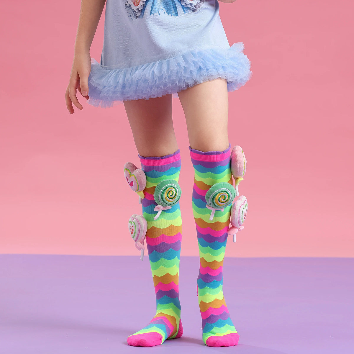 Crazy socks for kids Cute girl socks girls wacky Funky Stretch Mid to High Novelty Socks