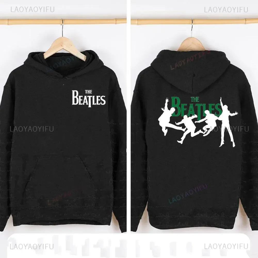 The B-Beatles Metal Rock Band Hoodie Men Women High Quality Sweatshirt Autumn Oversized Pullovers Autumn and Winter Long Sleeve