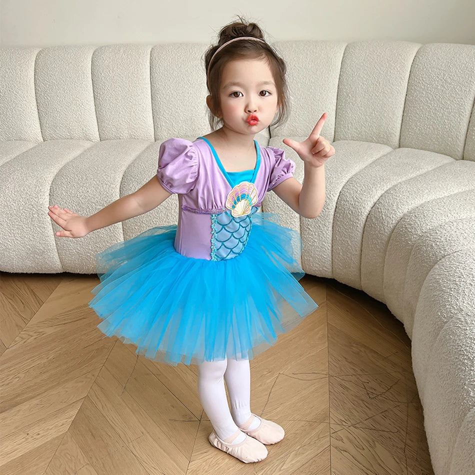 Kids Ballet Dress Children Cosplay Princess Dresses Girls Tulle Clothes Halloween Carnival Party Performance Dance Tutu Skirts