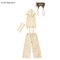 Girls Hip Hop Hoodies Joggers Pants Child Street Dance Hooded Crop Top Costume Kids K-pop Streetwear Jazz Girl Group Clothes Set