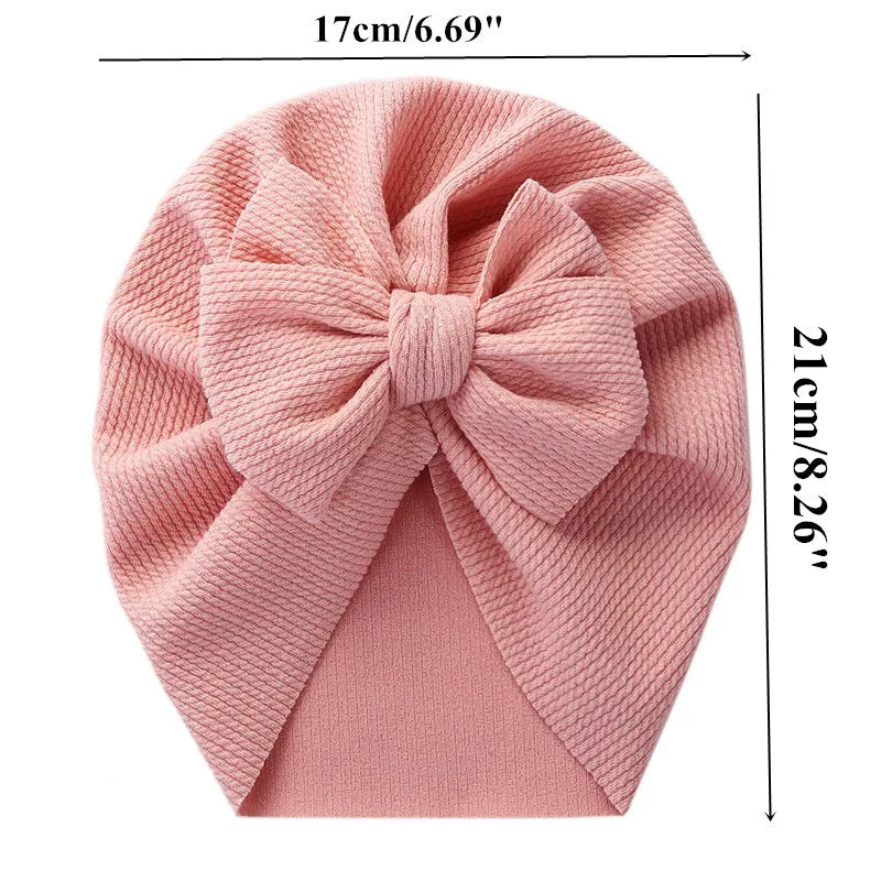 Baby Hat Girls Bows Turban Hats Infant Photography Props Cotton Kids Beanie Baby Cap Accessories Children Hats Newborns Bonnet