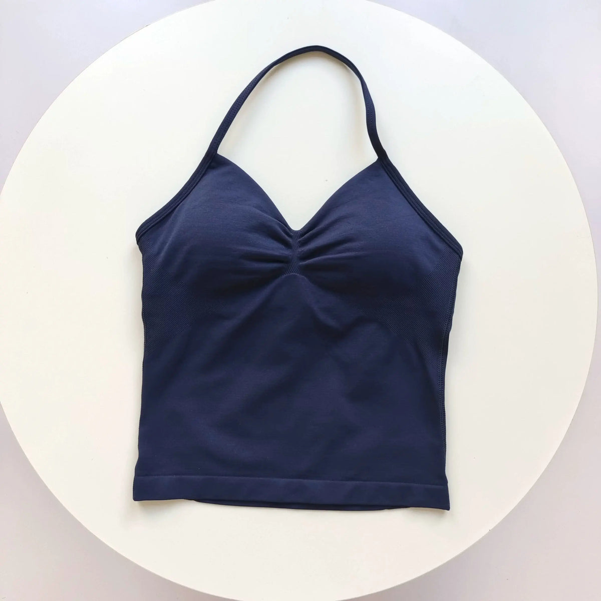 Women's Sexy Sports Bra - Open Back Design, Breathable Stretchy Fabric for Yoga - Elegant Solid Color All-Season Activewear