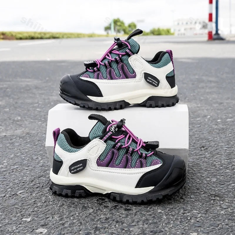 Children Casual Sports Shoes 2025 Autumn Comfortable Anti Slip Outdoor Breathable Boys Running Shoes Fashion Girls Walking Shoes