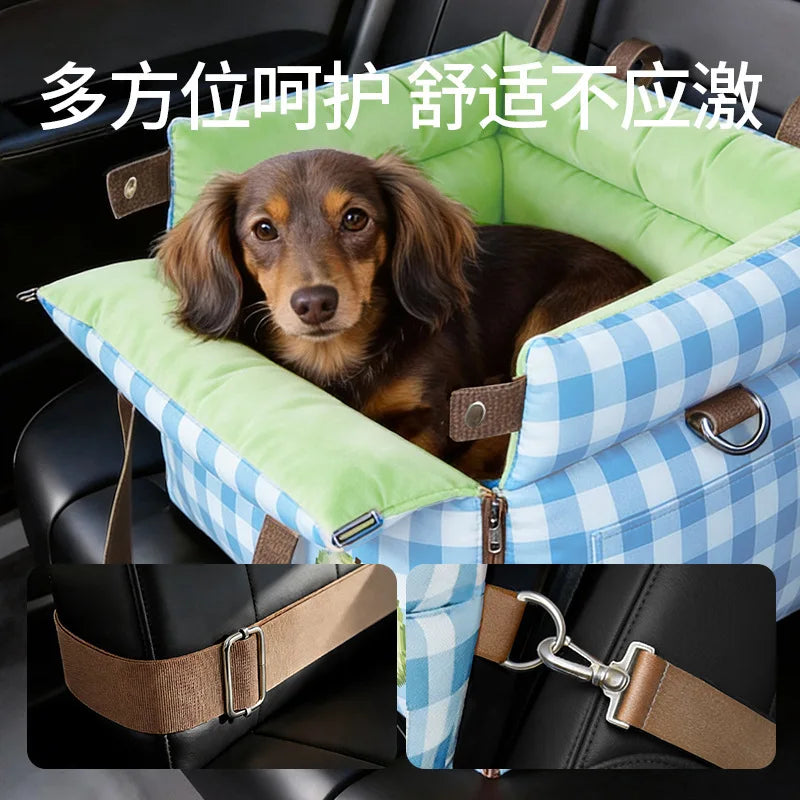 Pet 2-in-1 Pet Car Bag Pet Car Seat Outdoor Safety Seat Cushion Cat Nest Travel Accessories